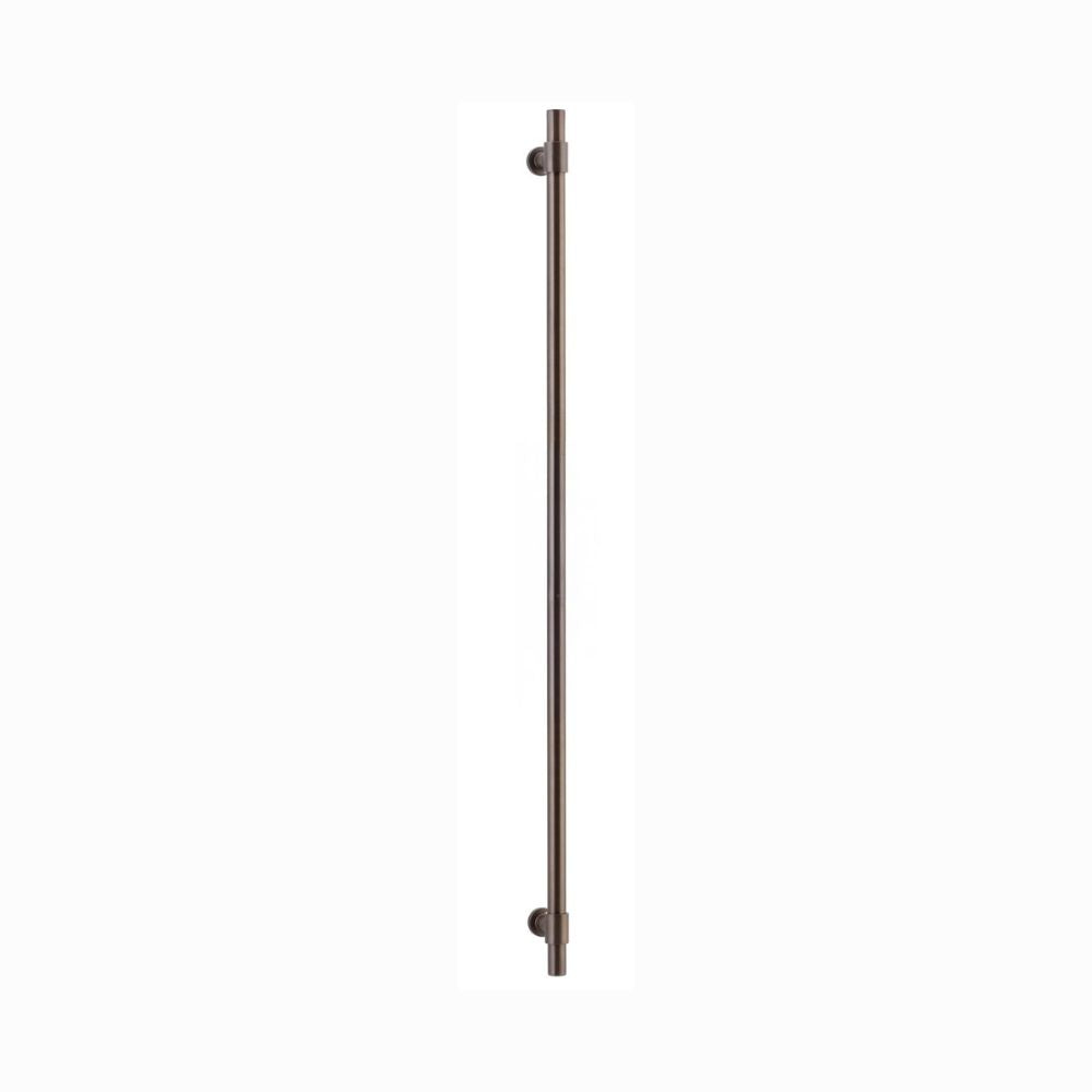 Burnished bronze appliance pull and door pull for modern coastal homes