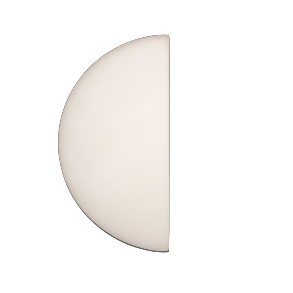 Soft nickel appliance pull designed for modern coastal homes