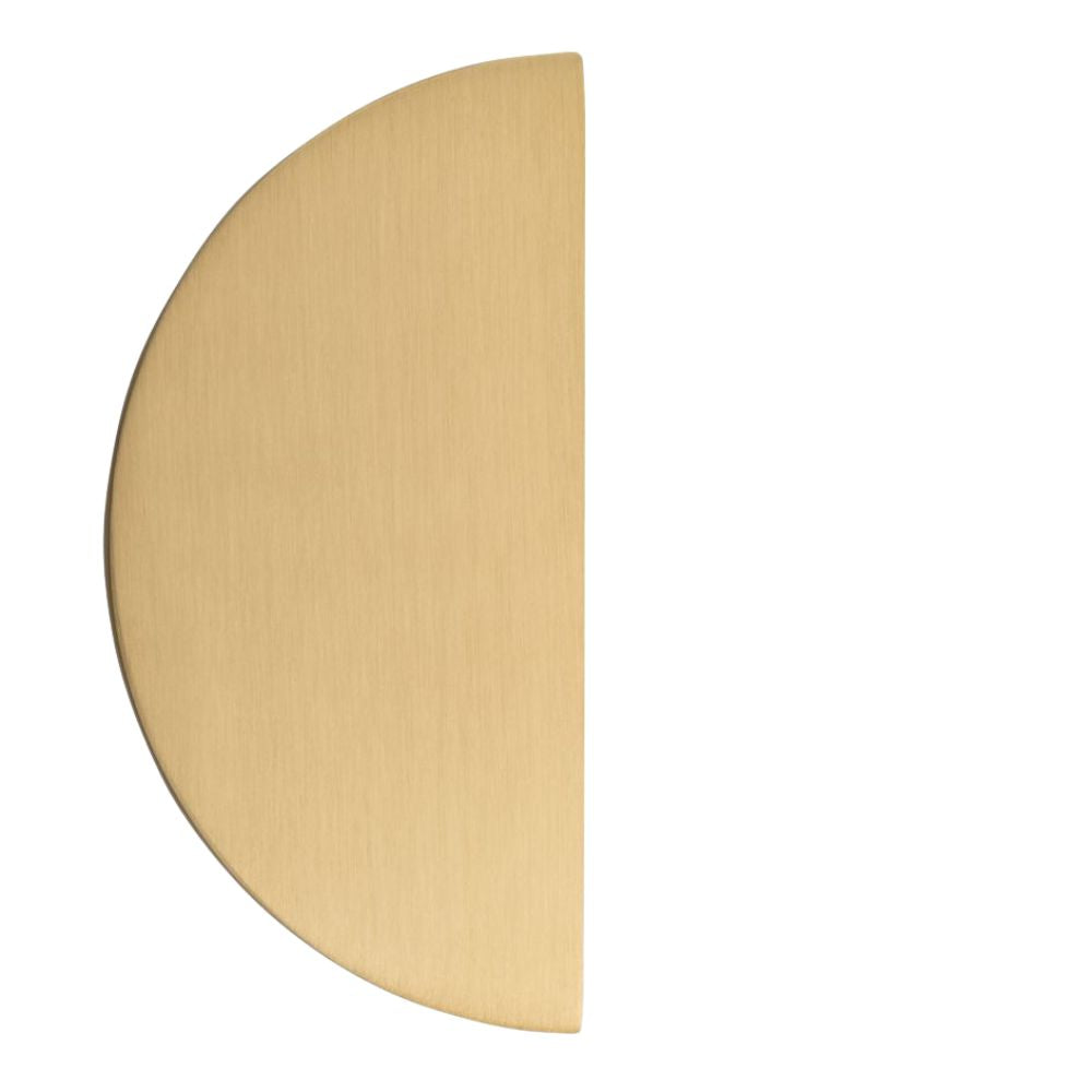 Iver Osaka Half Moon Cupboard Pull in Brushed Brass