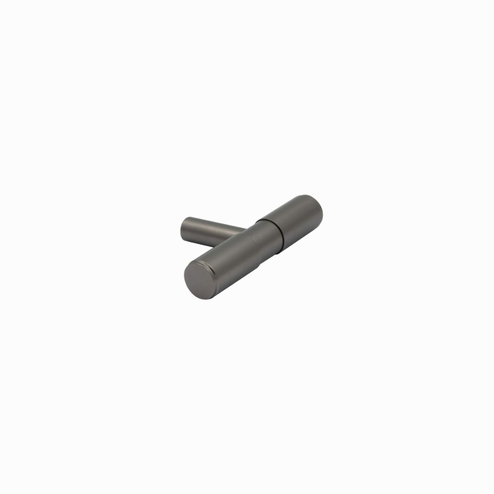 Modern gunmetal T handle for kitchen joinery