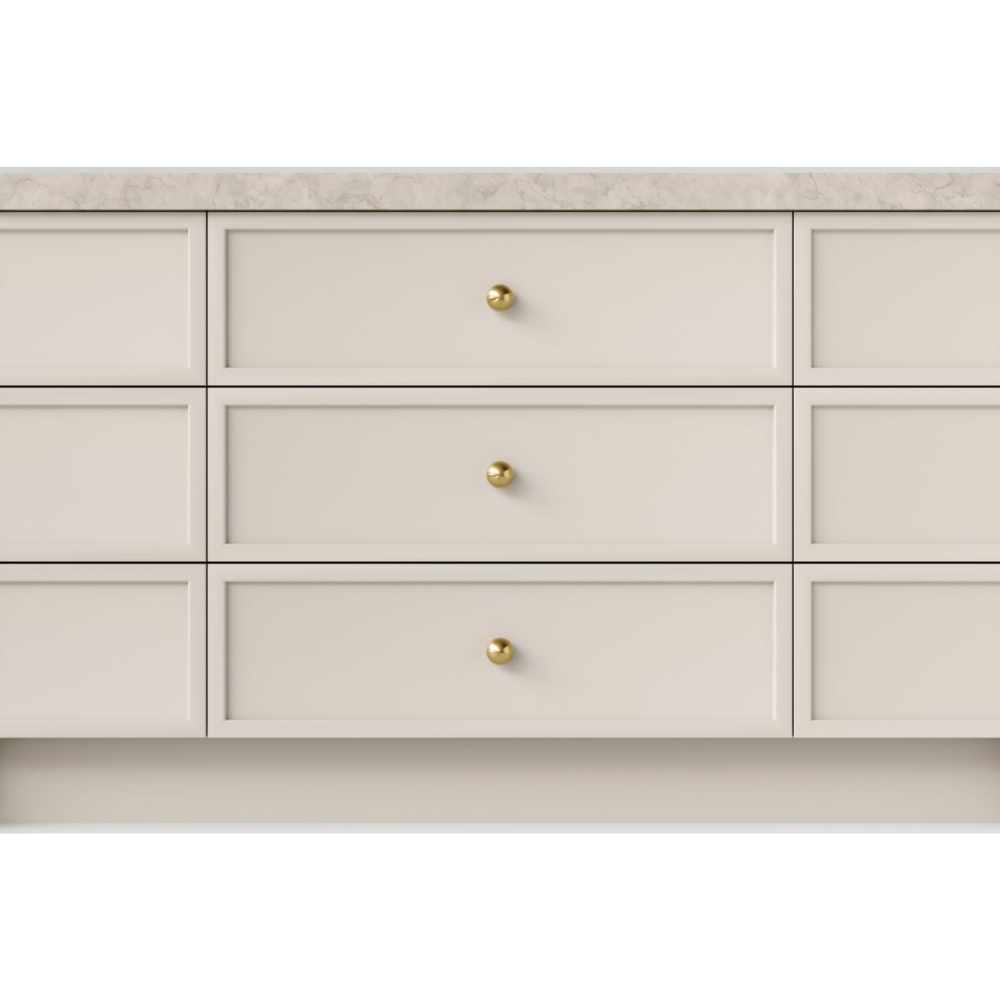 Puerto Cupboard Knob | Brushed Gold PVD