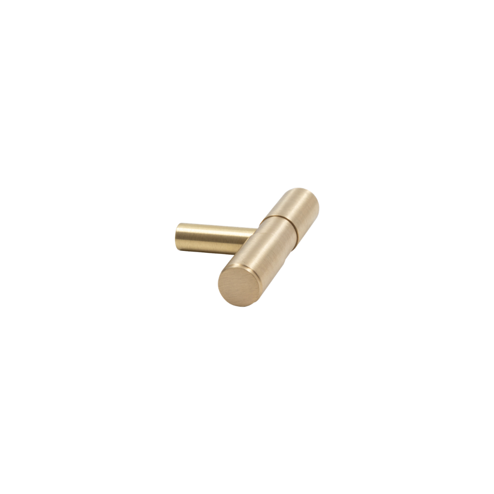 Planar T Pull | Unlacquered Satin Brass